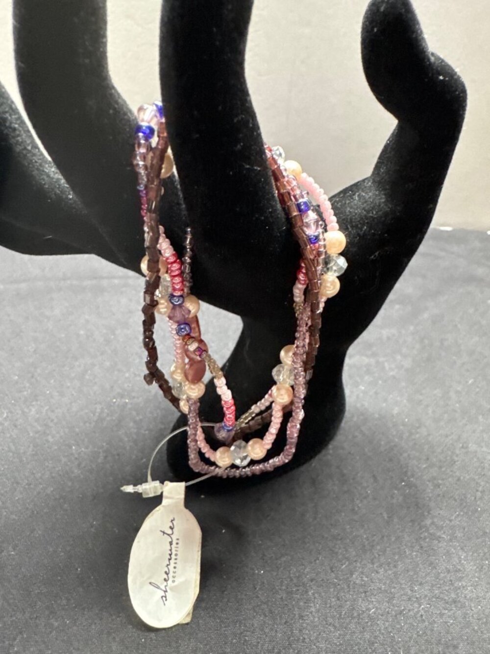 Sheerwater 4 Beaded Multicolor Stretch Bracelet Set With Tag